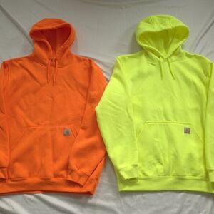 Carhartt Men's Hi Vis Hoodies - Like New Size Large